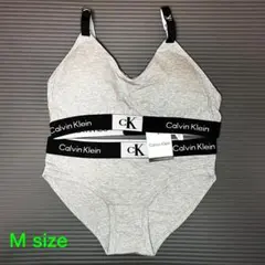 【即納】Calvin Klein ブラジャーショーツ グレーM 15
