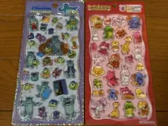 モンスターズインク たべっ子どうぶつ ステッカー 2種セット