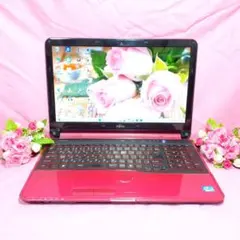 Win11/新品SSD512G/Core-i7/メモリ8G/ピンク色/富士通