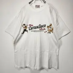 キャプテンサンタ　ヴィンテージ　Tシャツ　M　ビッグロゴ　ホワイト　古着コーデのサムネイル