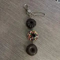 ドーナツデザイン キーホルダー、チャーム