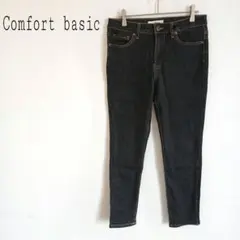 Honeys コンフォートベーシック スキニーデニムパンツ 伸縮性 黒系 Mのサムネイル