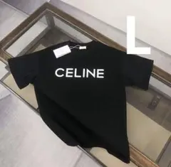 CELINE ロゴ Tシャツ ブラック