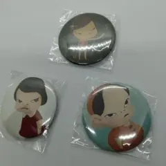 奈良美智　缶バッジ　非売品　レア 奈良美智缶☆バッチ3個セット☆ - メルカリ