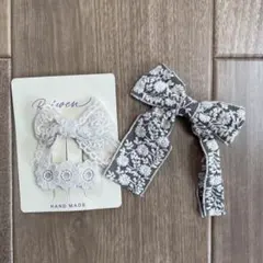 刺繍リボンヘアピン3個セット