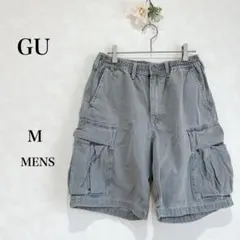 GU ショートパンツ　メンズ　グレー　ズボン　カジュアル　M