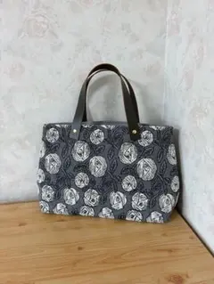 ミナペルホネンtambourine＊ベージュ千鳥格子 W32 チョコブラウン