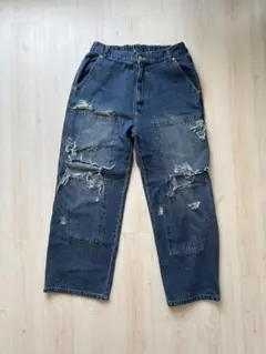 アンティカ antiqua デニム パンツ ユニセックス ヴィンテージ