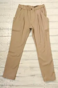 ②ライトブラウン【超美品】☆Sov.：２タック　カシミヤ混　美シルエットパンツのサムネイル