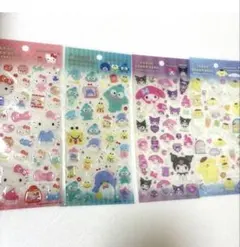 4点　クリアキャンディシール　Sanrio サンリオ キャラクターズ　シール