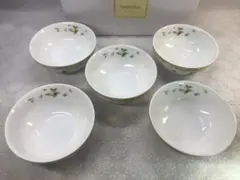 NARUMI 花柄 ボウル 5個セット