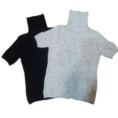 半袖タートルネック