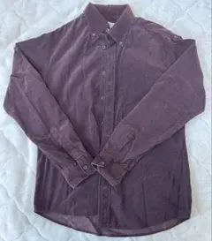 GREEN LABEL RELAXING コーデュロイ長袖シャツ L 紫