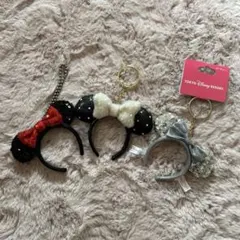 【値下げ】ディズニー　カチューシャ　キーチェーン　セット