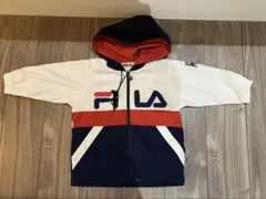 FILA フード付きジャケット ホワイト/ネイビー/レッド