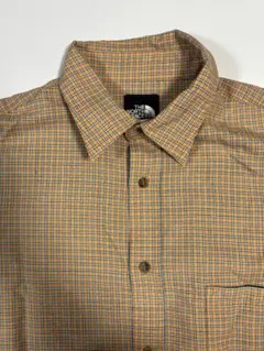 【美品】 ノースフェイス チェック柄長袖シャツ