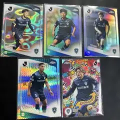 Topps Chrome J 리그 아비스파 후쿠오카 병렬 5장 세트