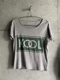 beautiful people KOOLロゴ 半袖Tシャツ グレー