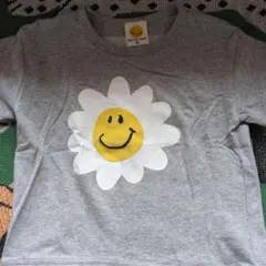 SMILEY FACE グレー Tシャツ 90　ニコちゃんのサムネイル