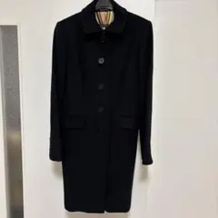 PaulSmith Blackウールアンゴラ混ステンカラーコートサイズ40