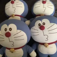 新品未使用　ドラえもん　ツイード　BIGぬいぐるみ　4個セット