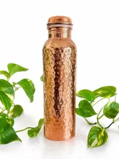 銅製ハンマード水筒 約900ml - メルカリ
