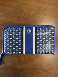 TORY BURCH トリーバーチ 長財布 ラウンドファスナー ブルーのサムネイル
