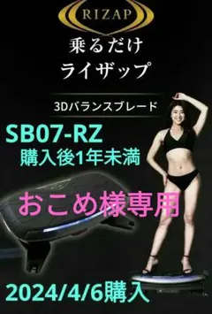 【即購入OK】 乗るだけライザップ 訳あり 動作確認済み 体幹 SB-07RZ① ライザップ × ドクターエア 乗るだけライザップ 3Dバランス