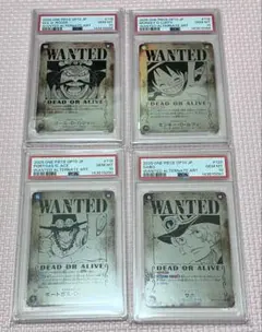 【PSA10 】手配書 連番 ルフィ エース サボ ロジャー SP SEC