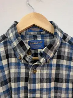 高級ライン Sir Pendleton サーペンドルトン ウールシャツM 好配色のサムネイル