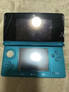 ジャンク品】ニンテンドー3DS ターコイズ本体のみ／タッチペン付き 通電確認のみ
