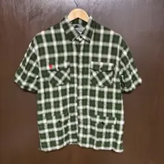 5O DUPPIES オンブレ　シャドウ　チェック　半袖　シャツ