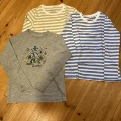 モンベルと無印　140 ロンT 3枚