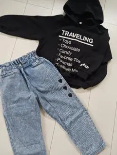 最終値下げ‼️ANAPKIDSトレーナーとデニムパンツ