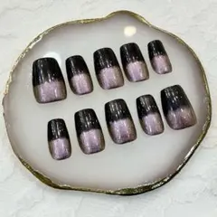 【現品1点限り】ネイルチップ：大きめサイズ シンプルネイル