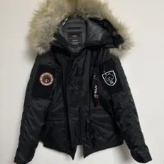 【極美品】アルファインダストリーズ×にゃー フライトジャケット