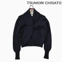 ツモリチサト ショールカラー ボレロカーディガン 黒 ブラック