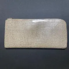 Neutral Gray L字ファスナー長財布 リザード型押しのサムネイル
