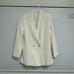 ホワイト テーラードジャケット アイボリージャケット