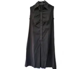 BURBERRY LONDON ノースリーブ シャツワンピース ブラック