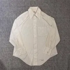 【ヴィンテージ】70s Arrow アロー ストライプ 長袖シャツ XLサイズ