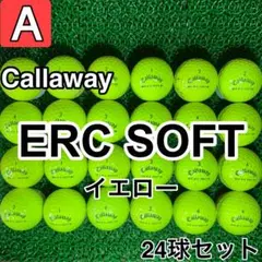 ☆A級☆1391【キャロウェイ ERCSOFT イエロー】24球 24個セット