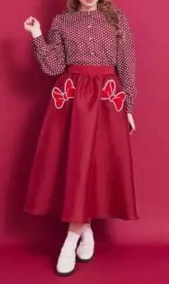 Areeam ミニー さくらんぼ柄ティアードスカート - メルカリ