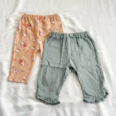 まとめ売り　【90】　パンツ　レギンス　夏服　保育園着　アプレレクール　キティ