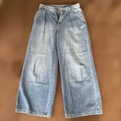 GU ワイドレッグデニム 221-29292