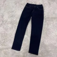 美品　UNIQLO 150 ウルトラストレッチデニムスリムフィットパンツ　濃紺