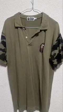 A BATHING APE カモフラ袖 ポロシャツ XLのサムネイル