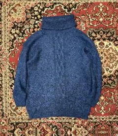 香港製 Knit CONCEPTS モヘア混 タートルネック ニット XL
