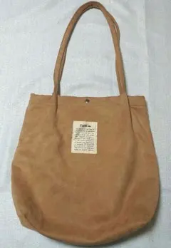 ブラウン スエード トートバッグ