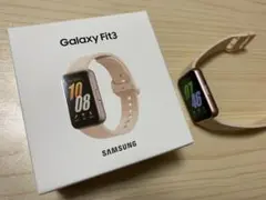 Samsung Galaxy Fit3 スマートウォッチ pink gold
